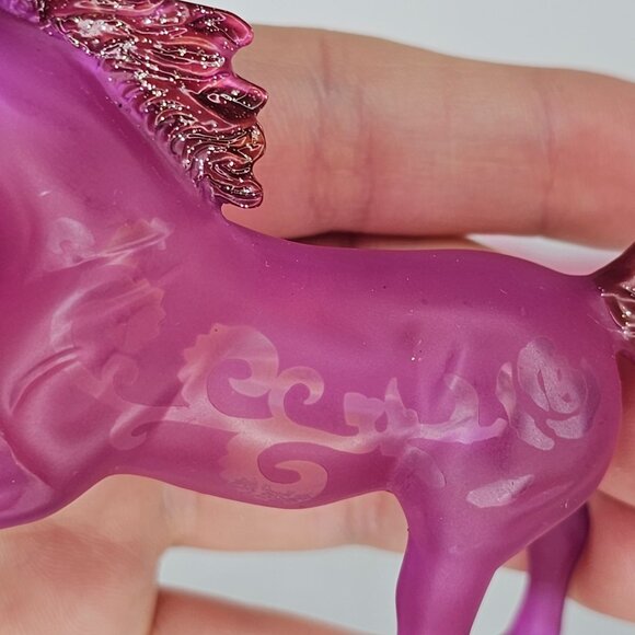 Breyerfest 2011 Stablemate Flora #71121 Clearware Decorator 750 Made - Picture 10 of 11